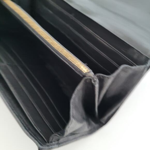 Givenchy Envelope Card Bill Holder Black Wallet Soft Leather Vintage Large Logo - Picture 7 of 15